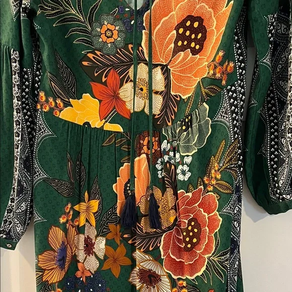 Floral Green Maxi Dress - Picture 7 of 12